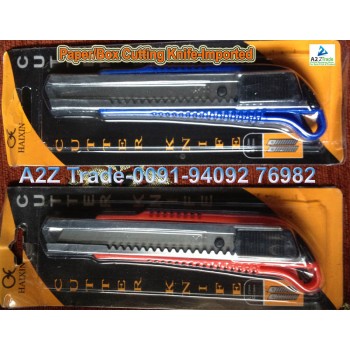 Stainless Steel Practical Utility Cutter Knife HX332-Box Cutter Knife, Imported, Set of 3 Pieces, MRP Rs.499